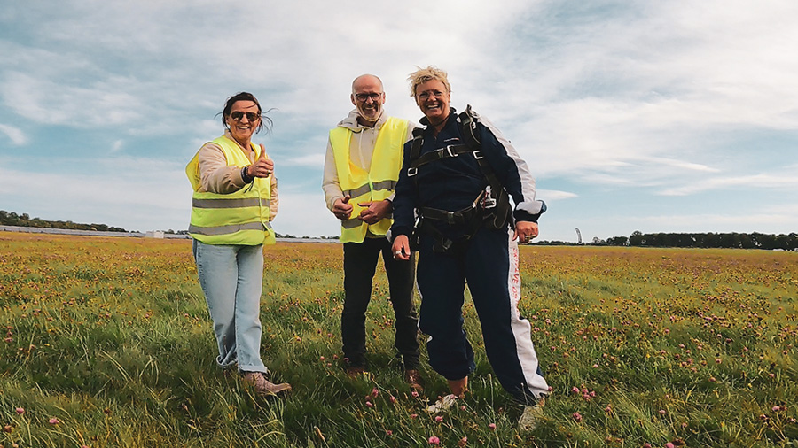 Fallschirmausrüstung, Natur, Warnweste, Team, Gruppe,